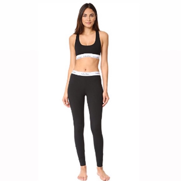 Calvin Klein Pants - Brand new grey CALVIN KLEIN legging&bra set